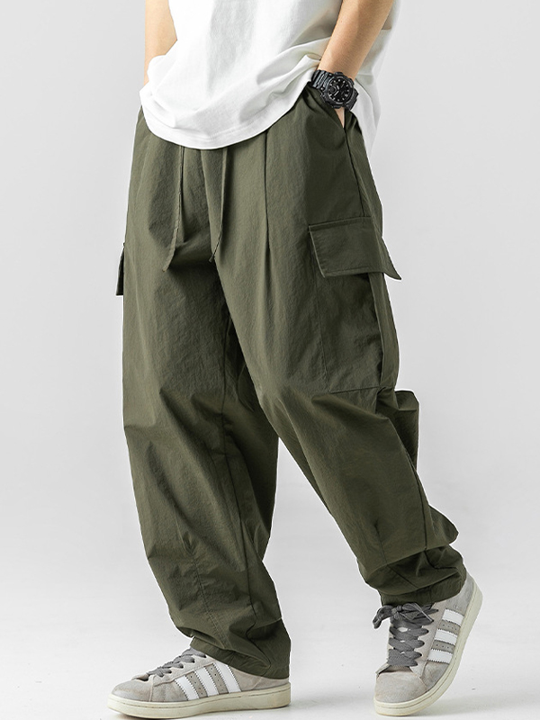 Lässige Cargohose mit lockerer Passform für Herren-2