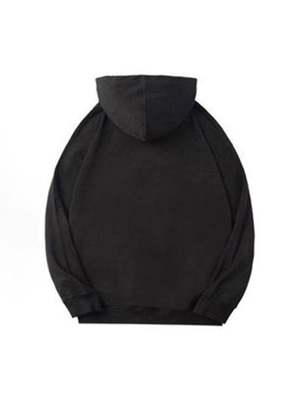 Übergroßer Kapuzenpullover mit Spinnenmuster für Herren-1