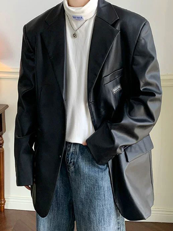 Lederjacken-Blazer für Herren-1