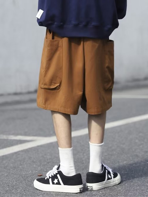 Dünne Herren-Shorts mit großen Taschen-2
