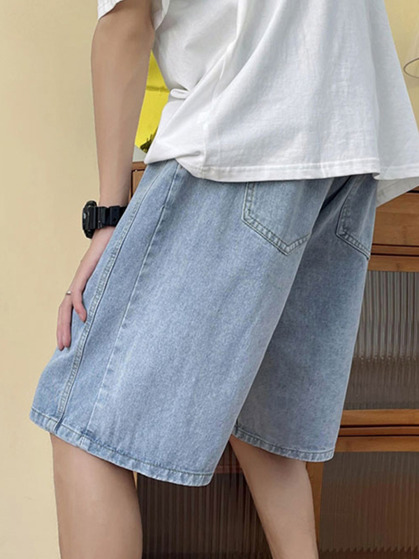 Street-Jeansshorts mit Tunnelzug für Herren-3