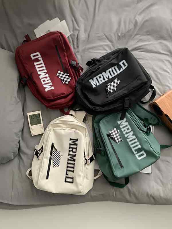 Rucksack mit Street-Letter-Print-1