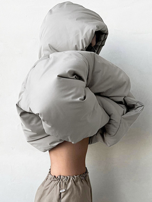 Langärmliger Kapuzenpullover aus Baumwolle-1