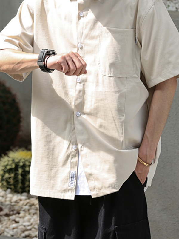 Japanisches Retro-Kurzarmshirt-1