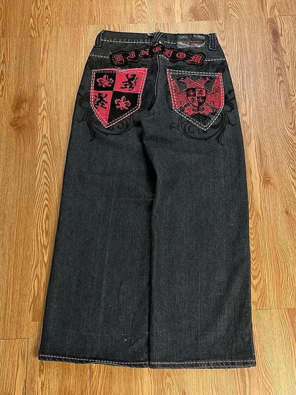 Amerikanische Retro Hiphop Boyfriend Jeans-4
