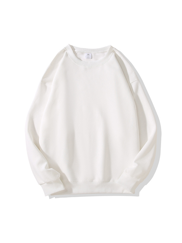Einfarbige Pullover mit Rundhalsausschnitt und ohne Kapuze-1