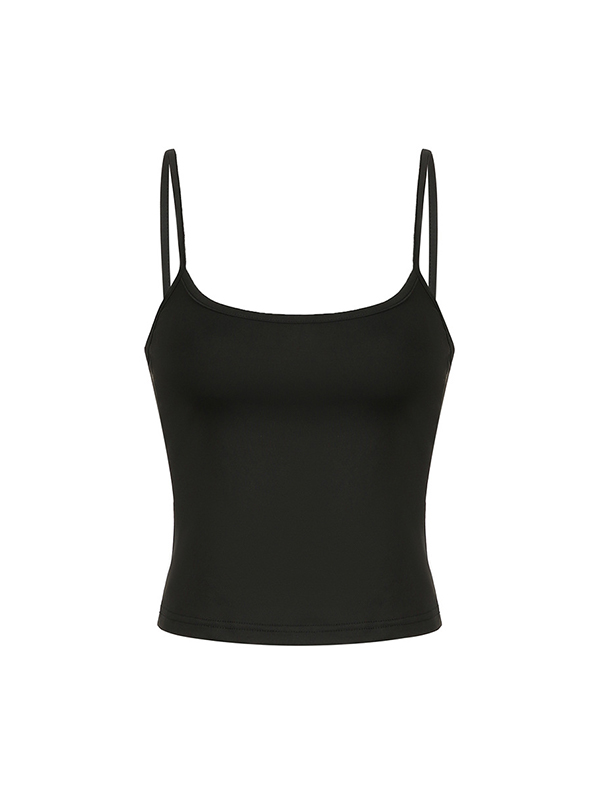 Eng anliegendes, figurformendes Camisole in einfarbiger Grundierung-3