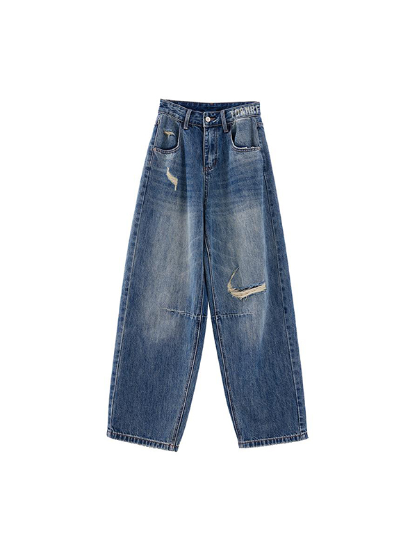 American Retro – Boyfriendjeans mit Lochmuster-4
