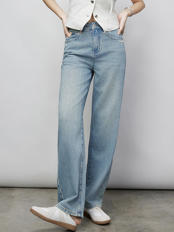 Lockere Boyfriendjeans im Retro-Schlankheits-Look-1