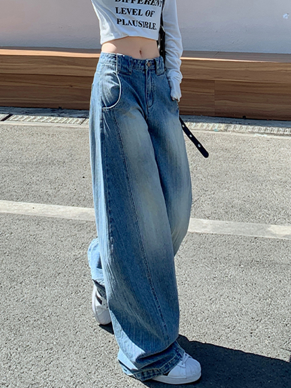 Boyfriendjeans im amerikanischen Retro-Street-Design-1