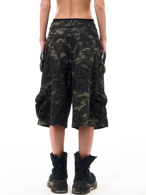 Designer-Jeansshorts mit mehreren Taschen-3
