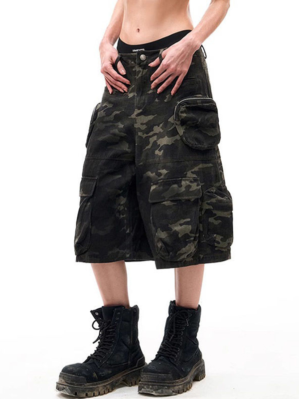 Designer-Jeansshorts mit mehreren Taschen-1