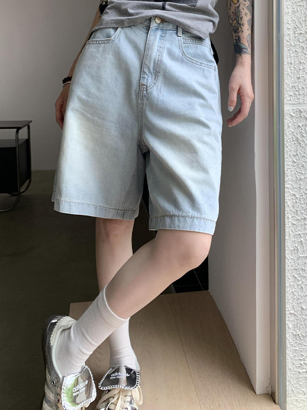 American Retro-Jeansshorts-2