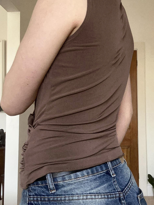 Tanktop mit Patchwork-Kreis im Vintage-Stil-1