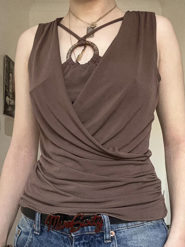 Tanktop mit Patchwork-Kreis im Vintage-Stil-2