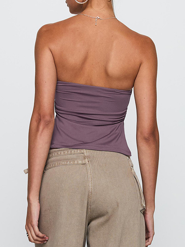 Rückenfreies Circle Bustier Bandeau-Top-3
