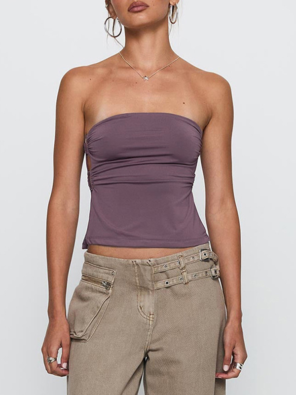 Rückenfreies Circle Bustier Bandeau-Top-1
