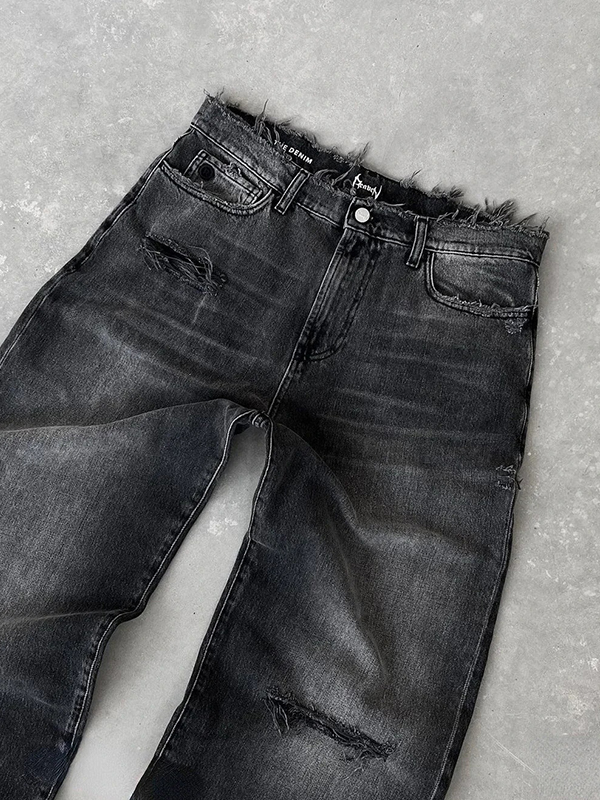 Verwaschene, gealterte Boyfriendjeans-1