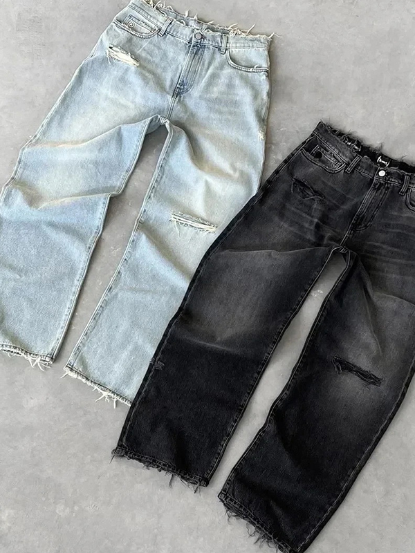Verwaschene, gealterte Boyfriendjeans-2