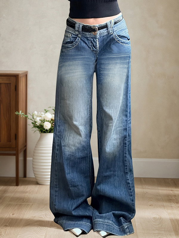 Einfache Boyfriendjeans im Used-Look-1