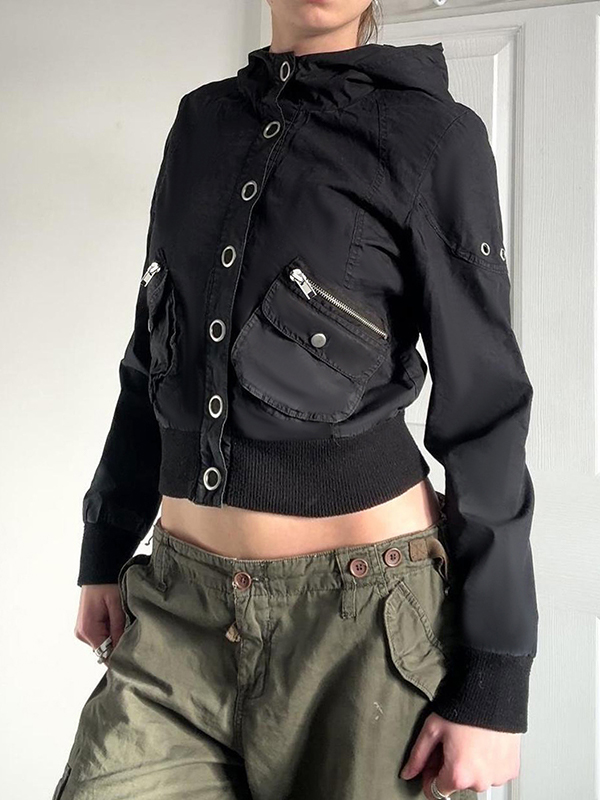 Personalisierte Jacke im Workwear-Stil mit Stehkragen-3