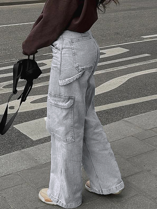 Cargojeans mit mehreren Taschen-1