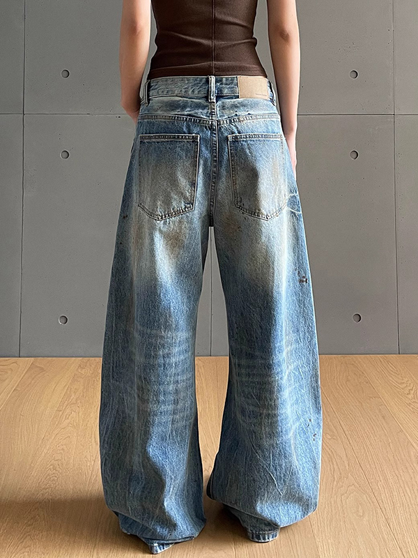 Verwaschene Boyfriendjeans mit Rissen-3