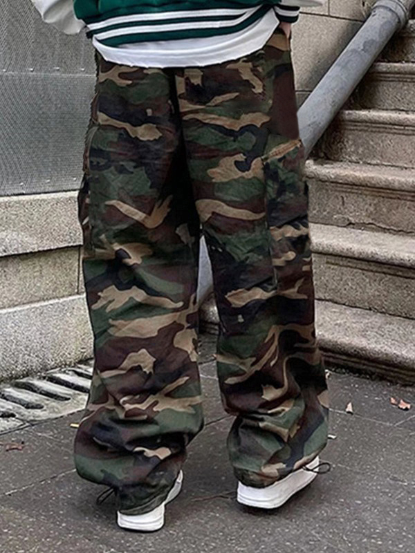 Cargohose mit Camouflage-Print für Herren-4