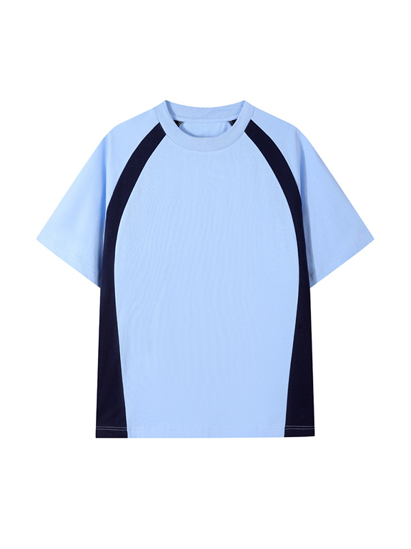 Gespleißtes, übergroßes Kurzarm-T-Shirt für Herren-1