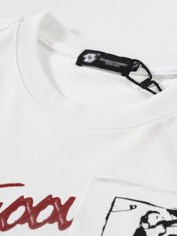 Übergroßes, kurzärmliges T-Shirt mit Grafik für Herren-2