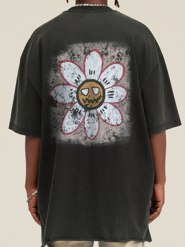 Trendy Oversized Kurzarm-T-Shirt für Herren-2