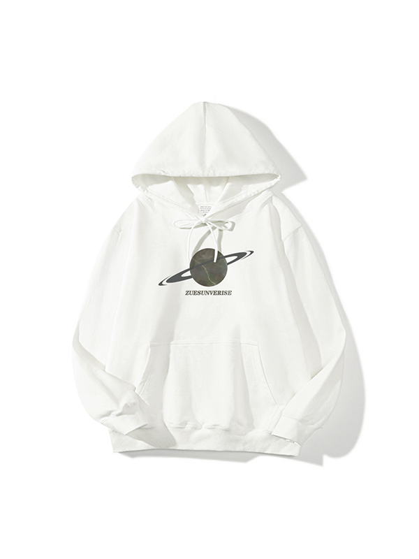 Übergroßer langärmliger Street-Hoodie für Herren-1
