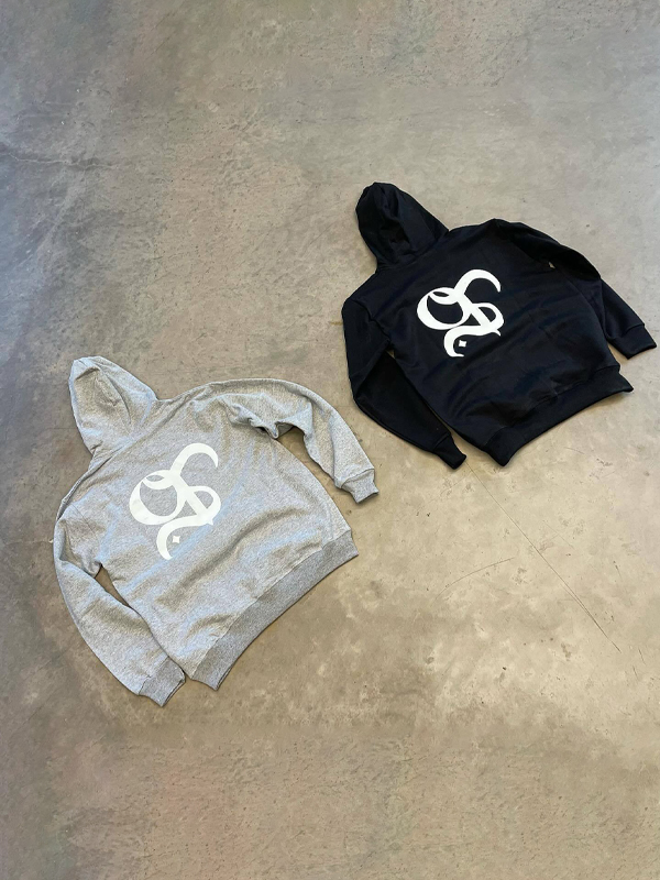 Übergroßer Hoodie mit Grafik für Herren-3