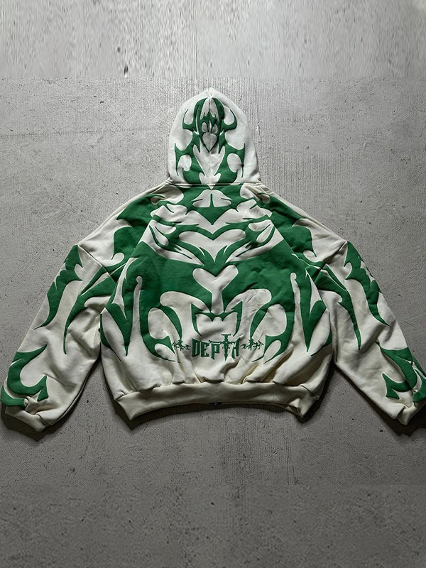 Übergroßer Hoodie mit Grafik für Herren-1