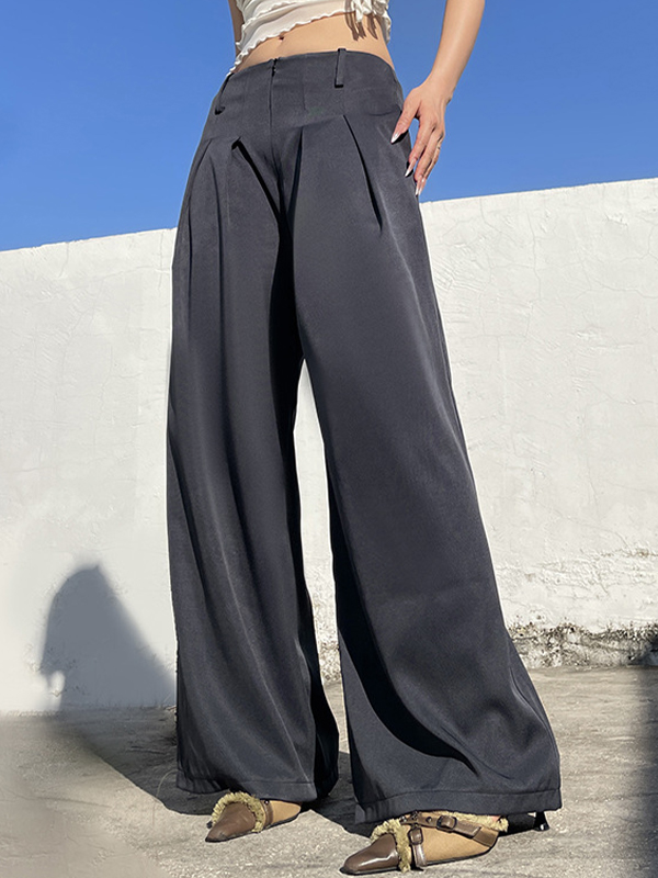Einfarbige maßgeschneiderte Hose-1