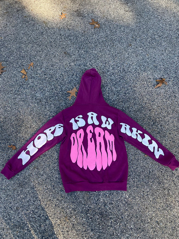 Übergroßer Hoodie mit Schaumstoff-Schriftzug-Aufdruck für Herren-1