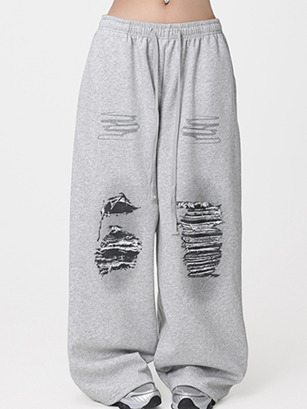 Street Offset – Jogginghose mit zerrissenem Muster-3