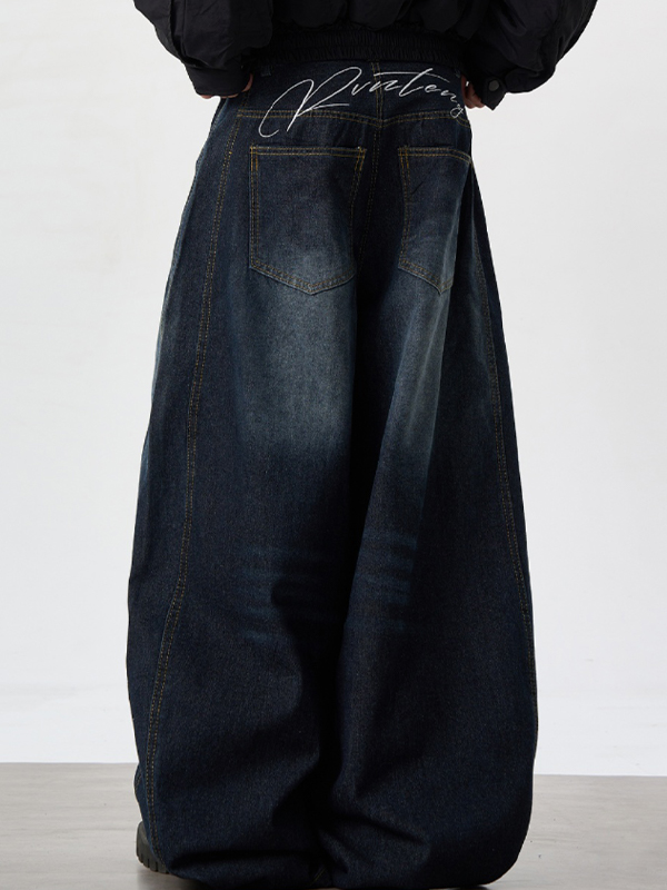 Bestickte Scimitar-Cargojeans für Herren-4