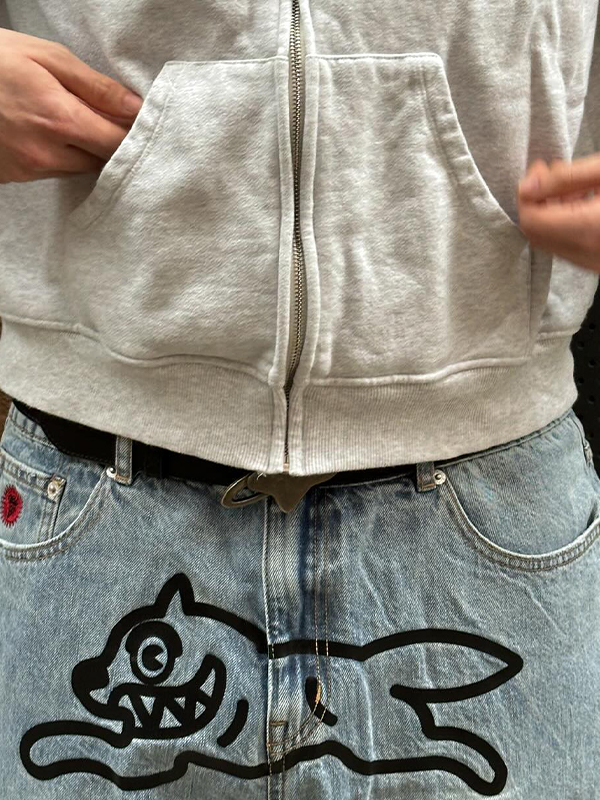 Lockere Jeans für Herren mit Animalprint-4
