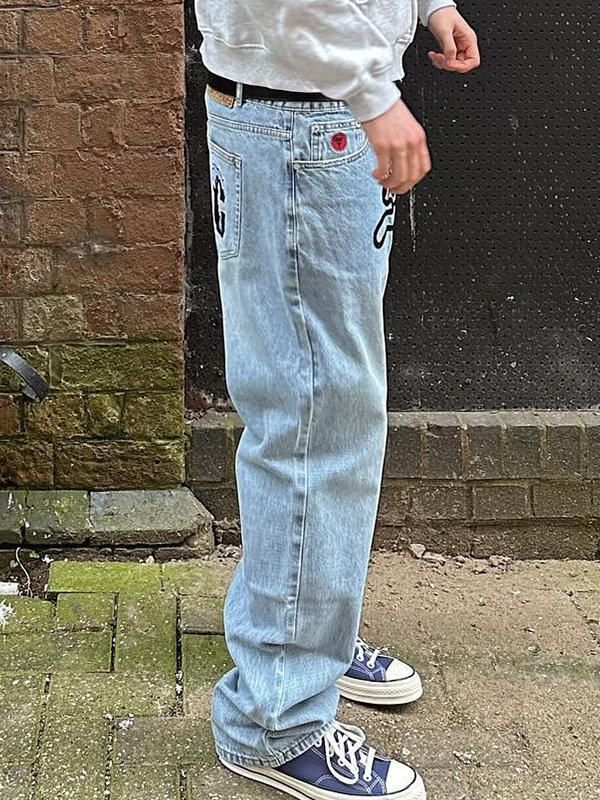 Lockere Jeans für Herren mit Animalprint-3