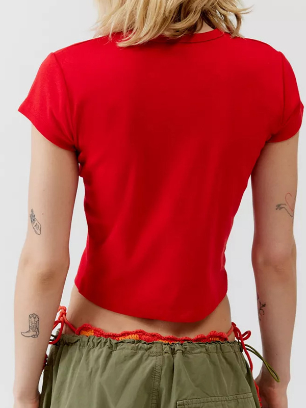 Kurzärmliges T-Shirt mit Krabben-Print-2