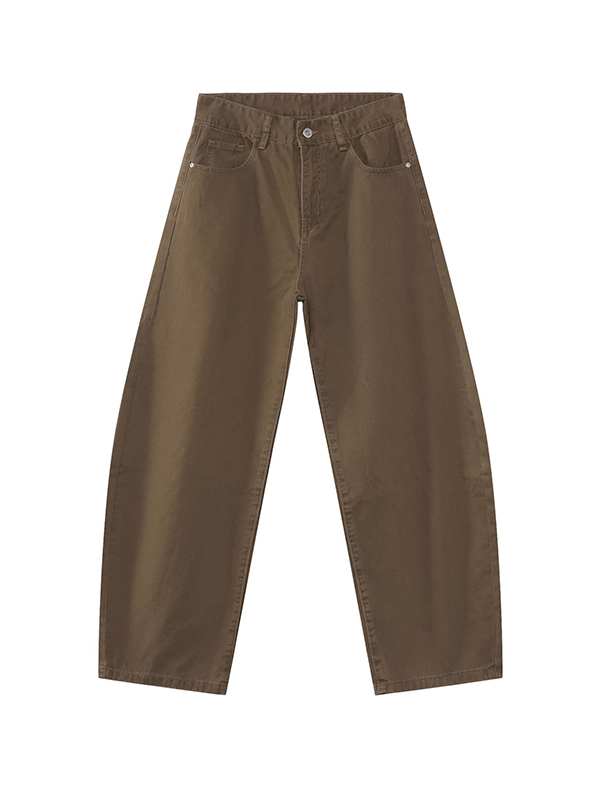Lockere Jeans für Herren in Unifarben-3