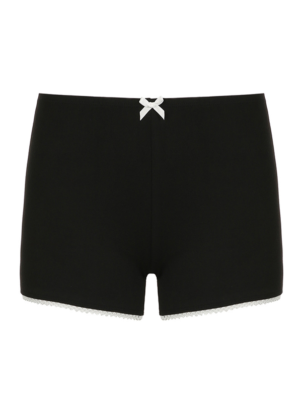 Schlichte Shorts aus Spitze-4