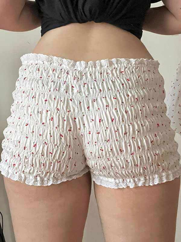 Shorts mit Vintage-Print-2