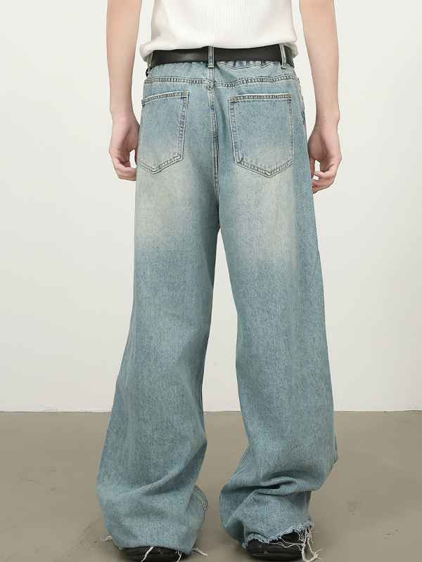 Herren Street Raglan Loose Jeans-2