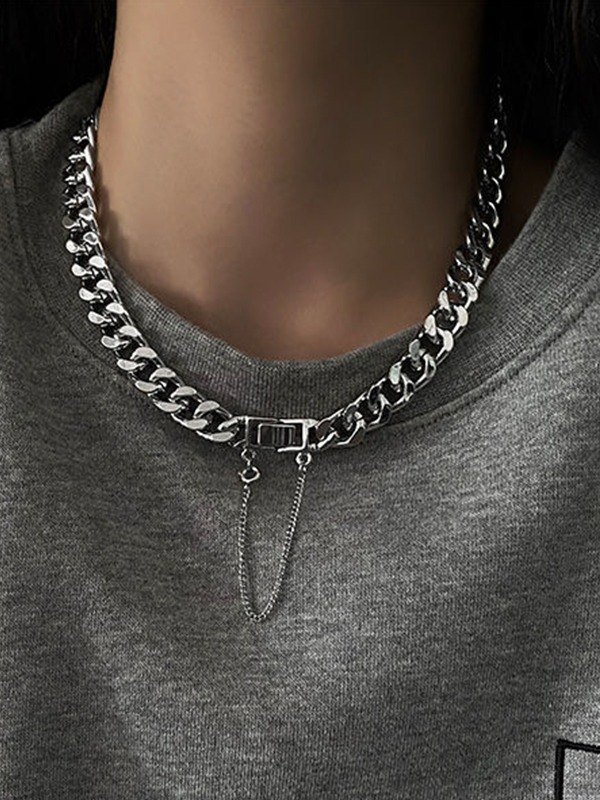 Kubanische Kette mit Schnalle für Herren-3