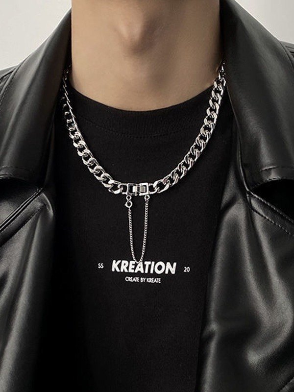 Kubanische Kette mit Schnalle für Herren-2