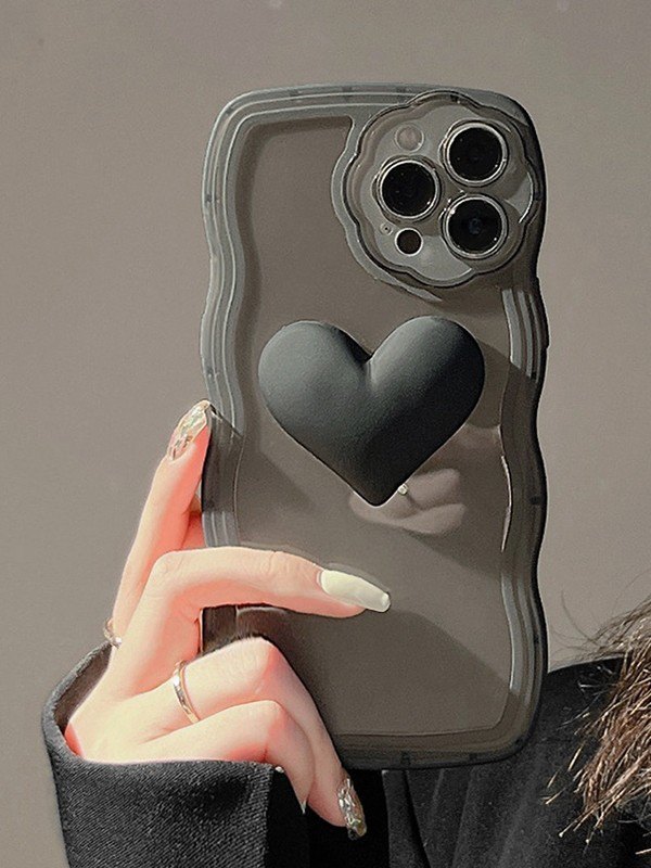Wave-Ordnungs-Herz verschönerte Telefon-Kasten-0