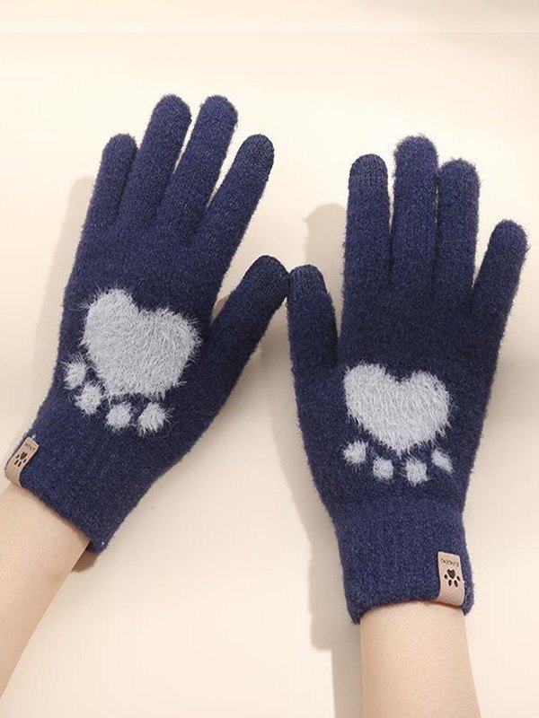 Fuzzy Cartoon Claw Touchscreen-Handschuhe-1