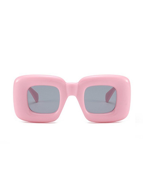 Klobige Y2K-Sonnenbrille mit quadratischem Rahmen-1